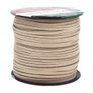 Mandala Crafts® Micro-Fiber Faux Leather Suede Cord,100 Yards,300 Feet (Khaki)