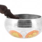 Tibetan Silver Buddhist Singing Bowl- 5 Inches
