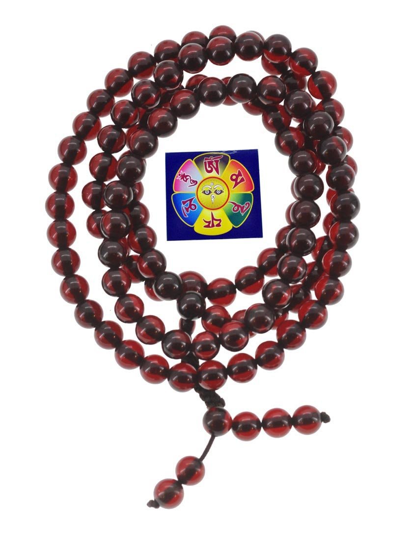 Tibetan Synthetic Amber 9mm Prayer Beads Malas and a Copyrighted ...