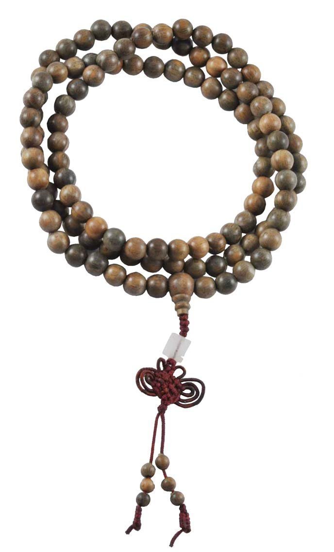 Mandala Crafts Tibetan 108 Zen Buddhist Wooden Mala Prayer Beads Necklace