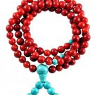 Mala - Tibetan Buddhist - Bamboo Coral - 108 Beads