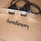 Universal foxconn DUAL DB9 PIN Serial cable PCI bracket R232 COM ports Full-height