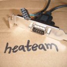 Crossover foxconn IPC serial cable PCI bracket DB9 PIN R232 COM ports 2U half-height w/screw