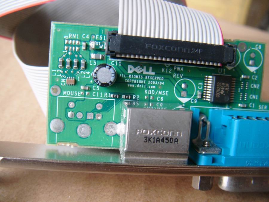 Dell Serial PS2 RS232 Add In Card SFF LOW bracket Cable halfHeight