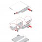 Lenovo M70T M75T M80T M90T Latch W/button Optical Drive Bezel 5M10U50175 01EF799 01EF799 02CW110