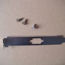PCI Bracket bezel Baffle db9 Serial VGA port Nickel coated Full height w/screw