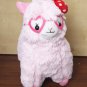 4.3" Alpacasso Arpakasso PINK Llamas Plush Doll Toy Glasses Dot Bowknot Pendant
