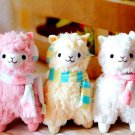18"Japan Arpakasso Llama Alpaca Stuffed Plush Cushion Doll Scraf Headphone Style