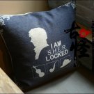 Hot British TV Series Detective Sherlock Holmes 18x18"Cushion Pillow Cover Black