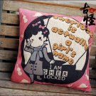 British TV Series Detective Sherlock Holmes Cushion Pillow Cover For Girl Pink