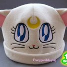 12" Japan Animation Sailor Moon Pet Cat Luna Short Floss Warm Stuffed Toy Hat