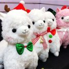 18" Arpakasso Alpacasso Llama Stuffed Plush Cushion Doll White Green bowknot Toy