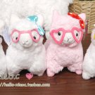 19" Llama Cushion Alpacasso Arpakasso White Llamas Yellow Glasses & Bowknot #4