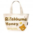 Rilakkuma San-X Relax Bear 11.8" x 7.5" x 5" Shopping/Shoulder Bag White Canvas
