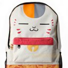 NEW Natsume Yuujinchou Nyanko Sensei School Book Campus Bag Backpack Nylon Pink