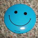 BLUE HAPPY/SMILEY FACE BUTTON
