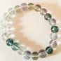Stretch bracelet light grey / green