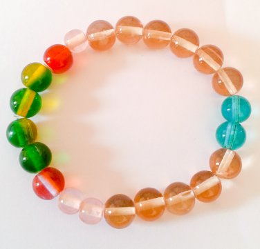 Stretch bracelet multi colours