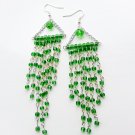 Green Chandelier earrings