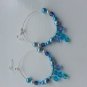 Blue Hoop earrings
