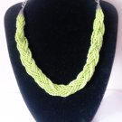 Green statement necklace
