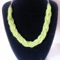 Green statement necklace