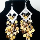 Gold chandelier earrings