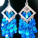 Blue Chandelier earrings