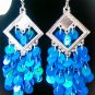 Blue Chandelier earrings