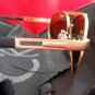 Calvin Klein Lightweight, Polarized Aviator Sunglasses-Gold Frame/Brown Lens