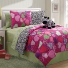 Girls Kids Bedding Reversible Floral Pink Zebra Multi-Color