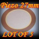 5 x 27mm Piezo Transducer Sounder Sensor Disc Models L-87