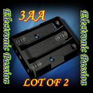 LOT OF 2 3 x AA lugs Battery Box Holder Models RAIL DIY