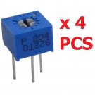 LOT OF 4 2M 9.5mm Singleturn Cermet Trimmer Pot Resistor Electronic Components