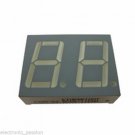 LOT OF 2 - 2 Digits GREEN Bright Led Display 0.56" (14.2mm) 25x19mm Common Anode