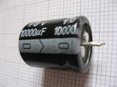 10000uF 10V Radial Electrolytic Capacitor Lot of 1