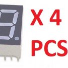 4 PCS 9.9mm 0.5" GREEN 7 Segment LED Common Anode Display Electronic Components