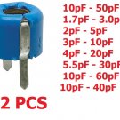 2 PCS Single Turn Variable Trimmer Capacitor Ceramic Electronic Components PCB