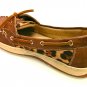 Women Boat shoes Brown Leopard