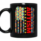 Autism awareness flag 11 oz coffee Mug_Black