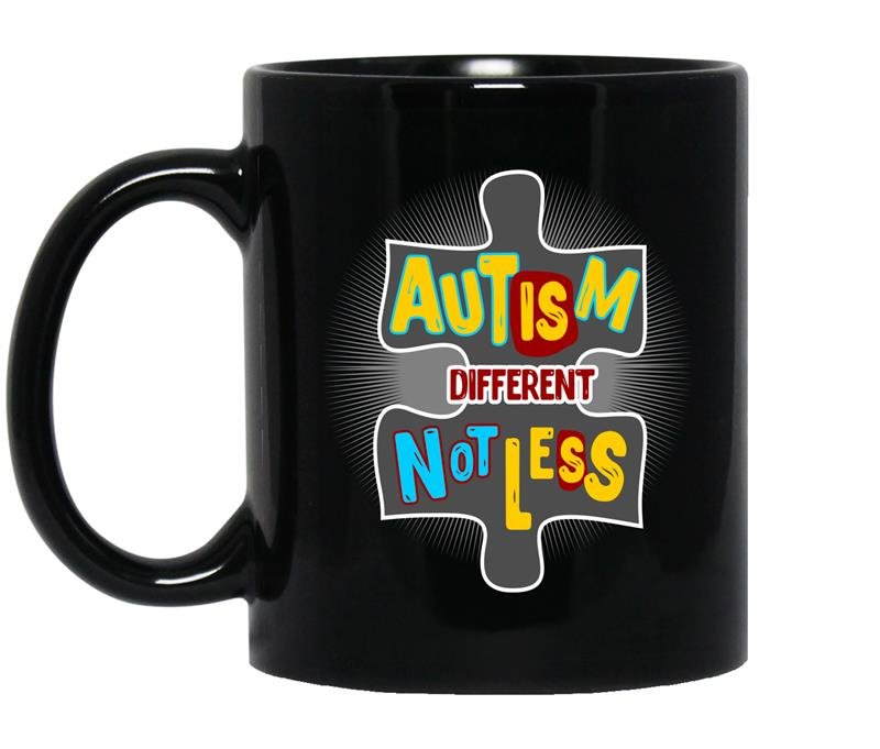 Autism is different not less Coffee Mug_Black