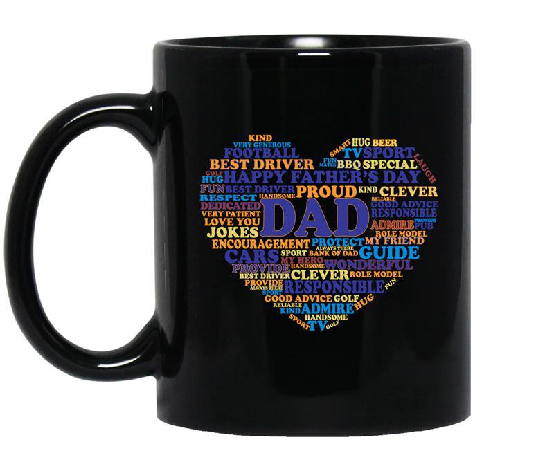 Dad-happy father's day coffee Mug_Black