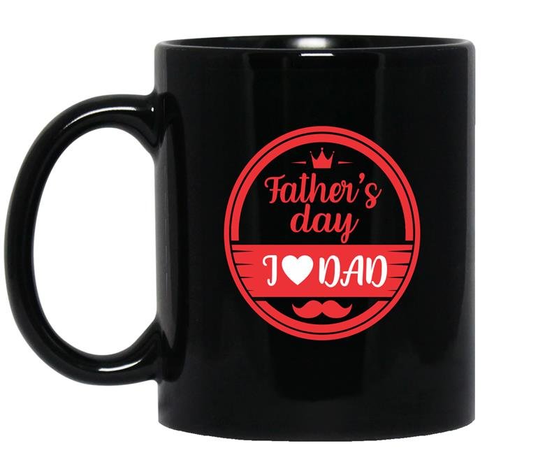 Father's day-i love dad coffee Mug_Black