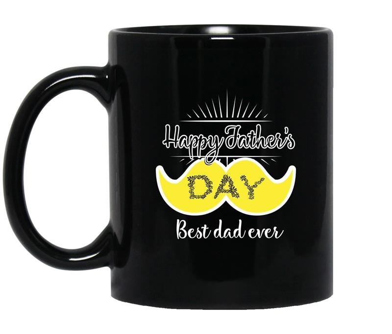 Happy father's day best dad ever Coffee Mug_Black