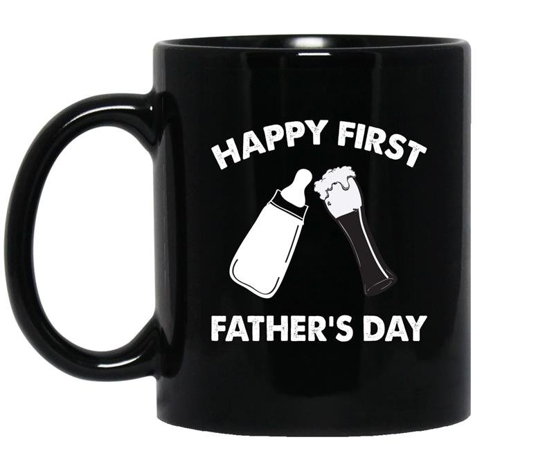 Happy first father's day Coffee Mug_Black