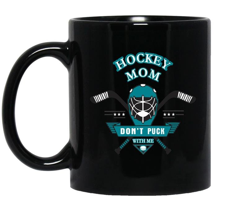 Hockey mom dont puck Coffee Mug_Black