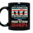 I am a proud veteran grandpa Coffee Mug_Black