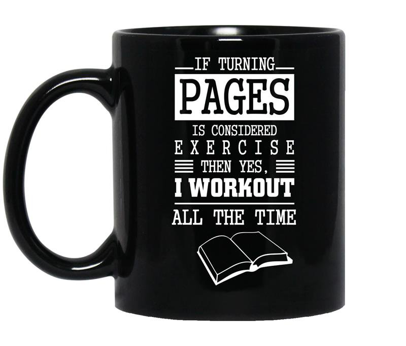 If turning pages is considered exercise Coffee Mug_Black