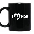 I love mom Coffee Mug_Black Mother's day gift