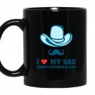 I love my dad Father's day gift coffee Mug_Black
